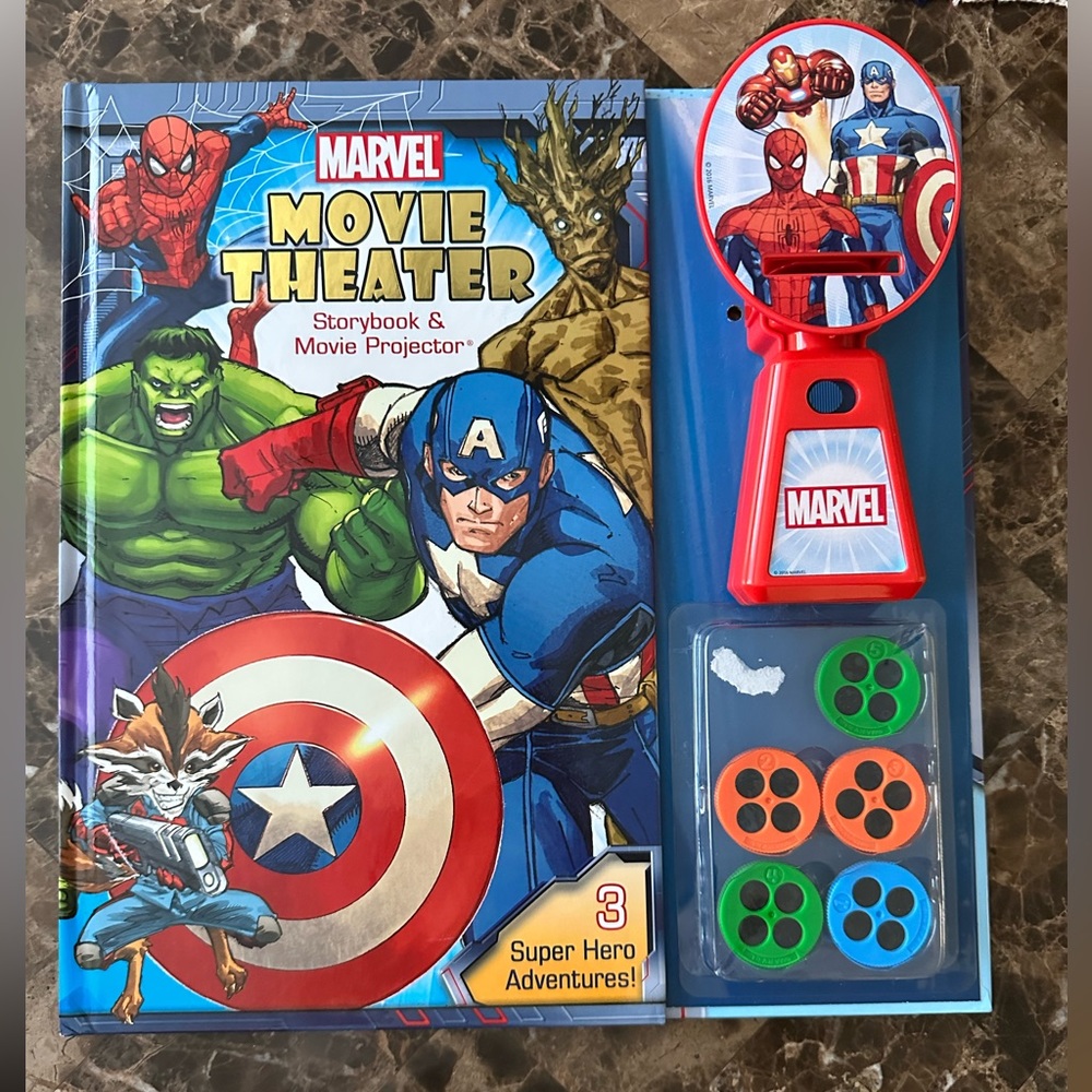 Marvel Movie Theater Storybook and Movie Projector